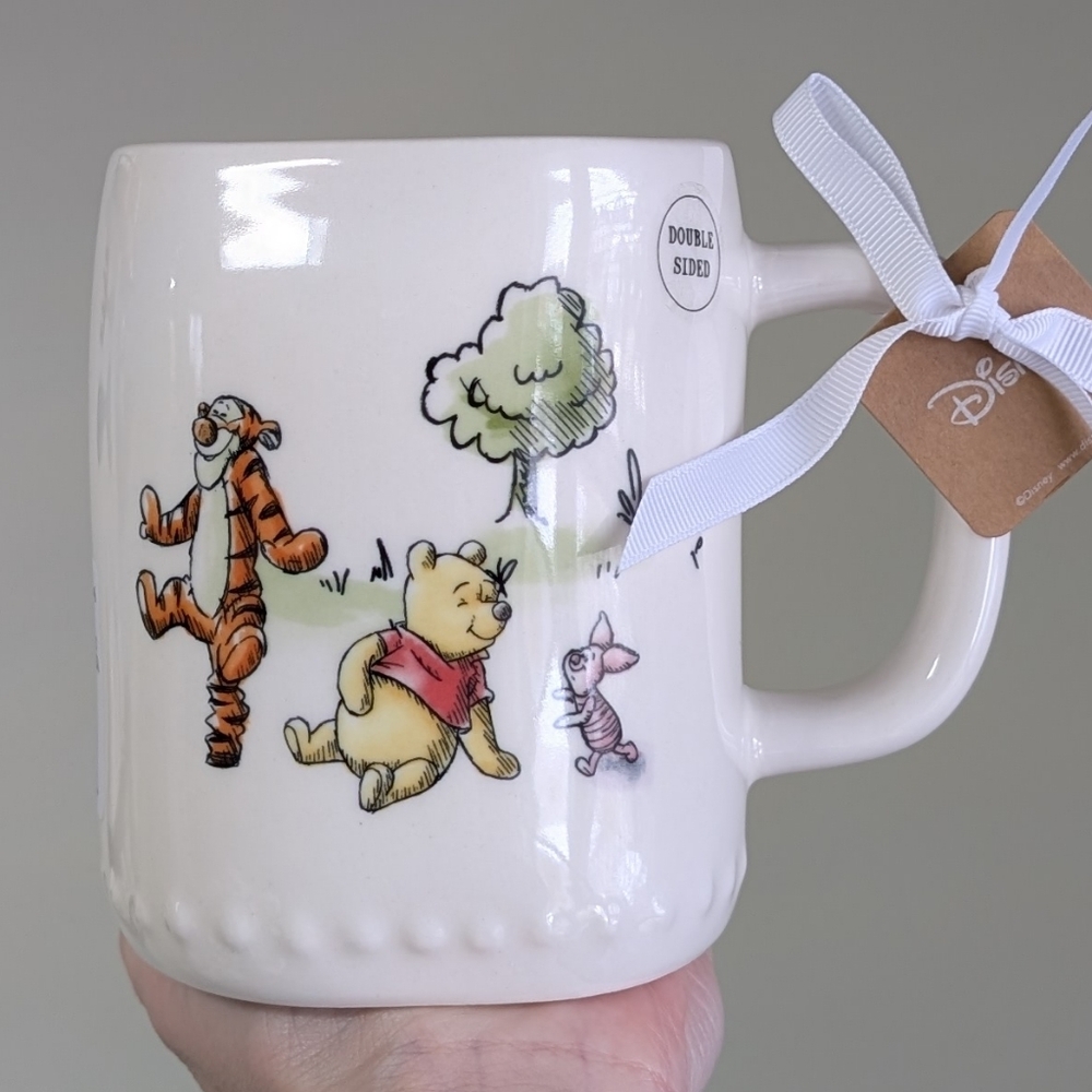 Rae Dunn x Disney LIFE IS FULL OF UPS AND DOWNS Winnie The Pooh & Friends Mug 🐻 - Picture 3 of 6